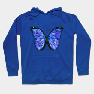 Morpho menelaus watercolor Hoodie